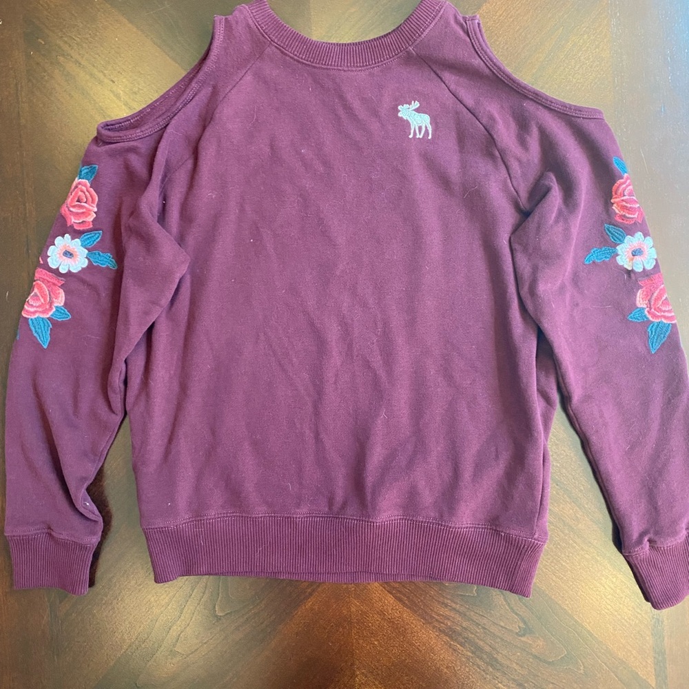 Burgundy Abercrombie Kids Crewneck